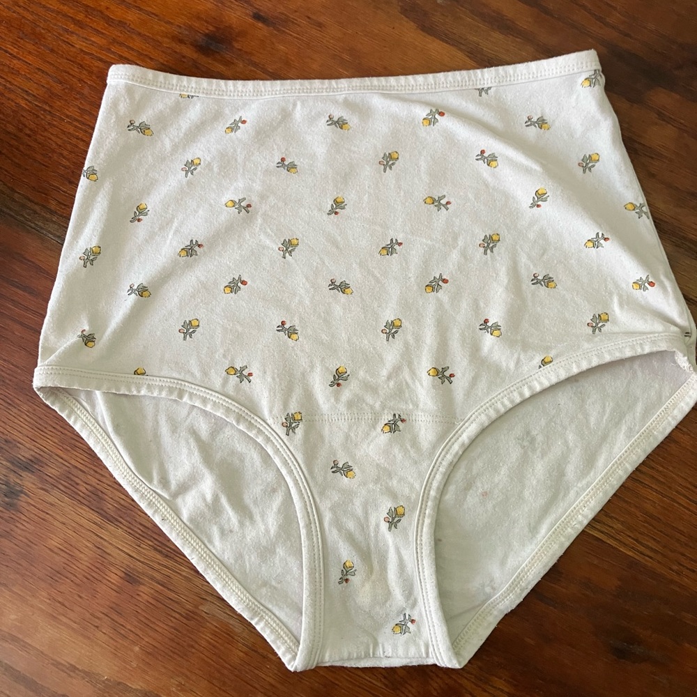 ARQ High Rise Undies Yellow Calico Medium